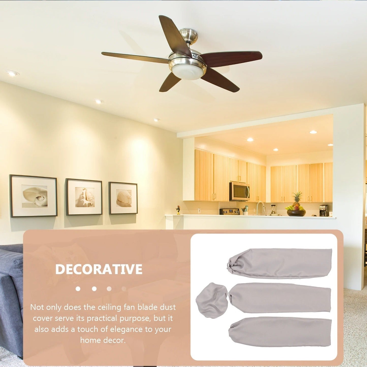 Ceiling Fan Blades & Motor Dust Proof Covers