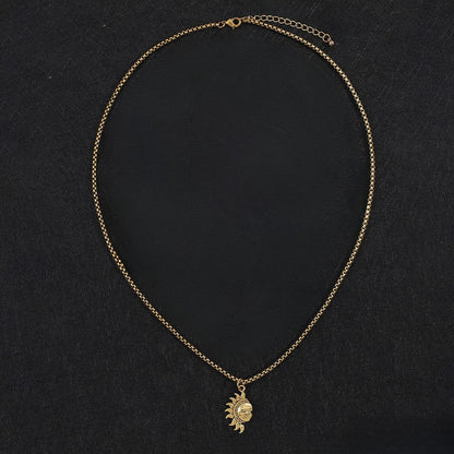 Sun and Moon Necklace Set