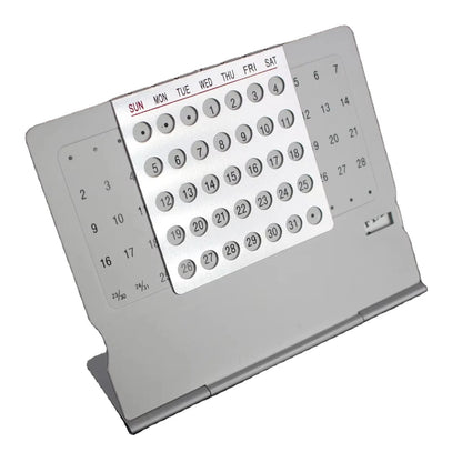 Forever Aluminum Desk Calendar – Creative Table Organizer