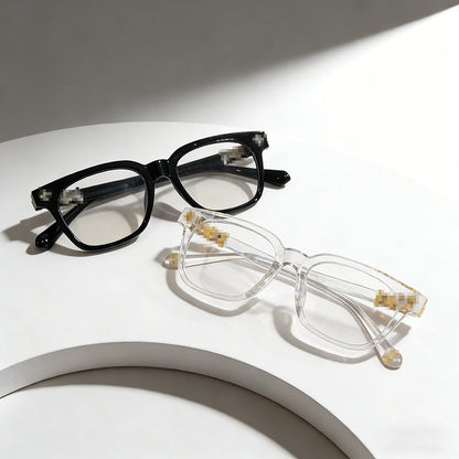 Unisex Rectangle Anti‑Blue Light Glasses Frame