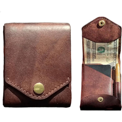 Premium Slim Leather Wallet – Compact Handmade Card Holder