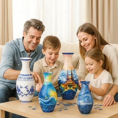 Elegant 3D Puzzle Vase