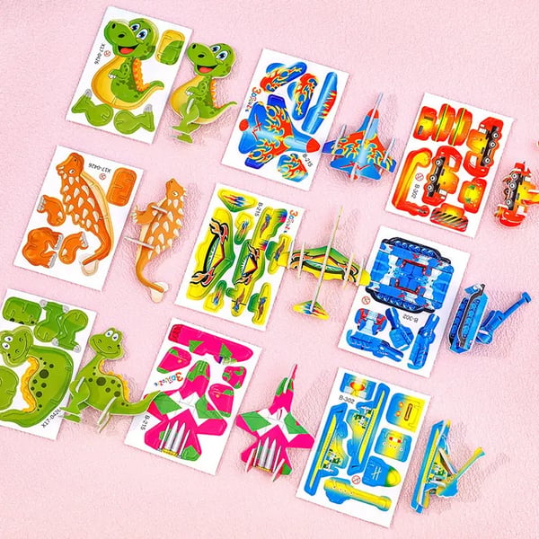 Re Useable Educational 3D Cartoon Puzzle