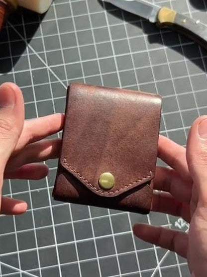 Premium Slim Leather Wallet – Compact Handmade Card Holder