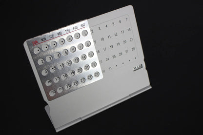 Forever Aluminum Desk Calendar – Creative Table Organizer