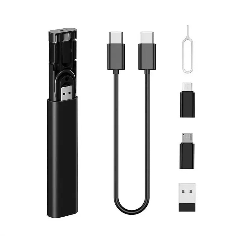 6‑in‑1 60W Fast Charging USB Cable Kit – Multi‑Connector Set