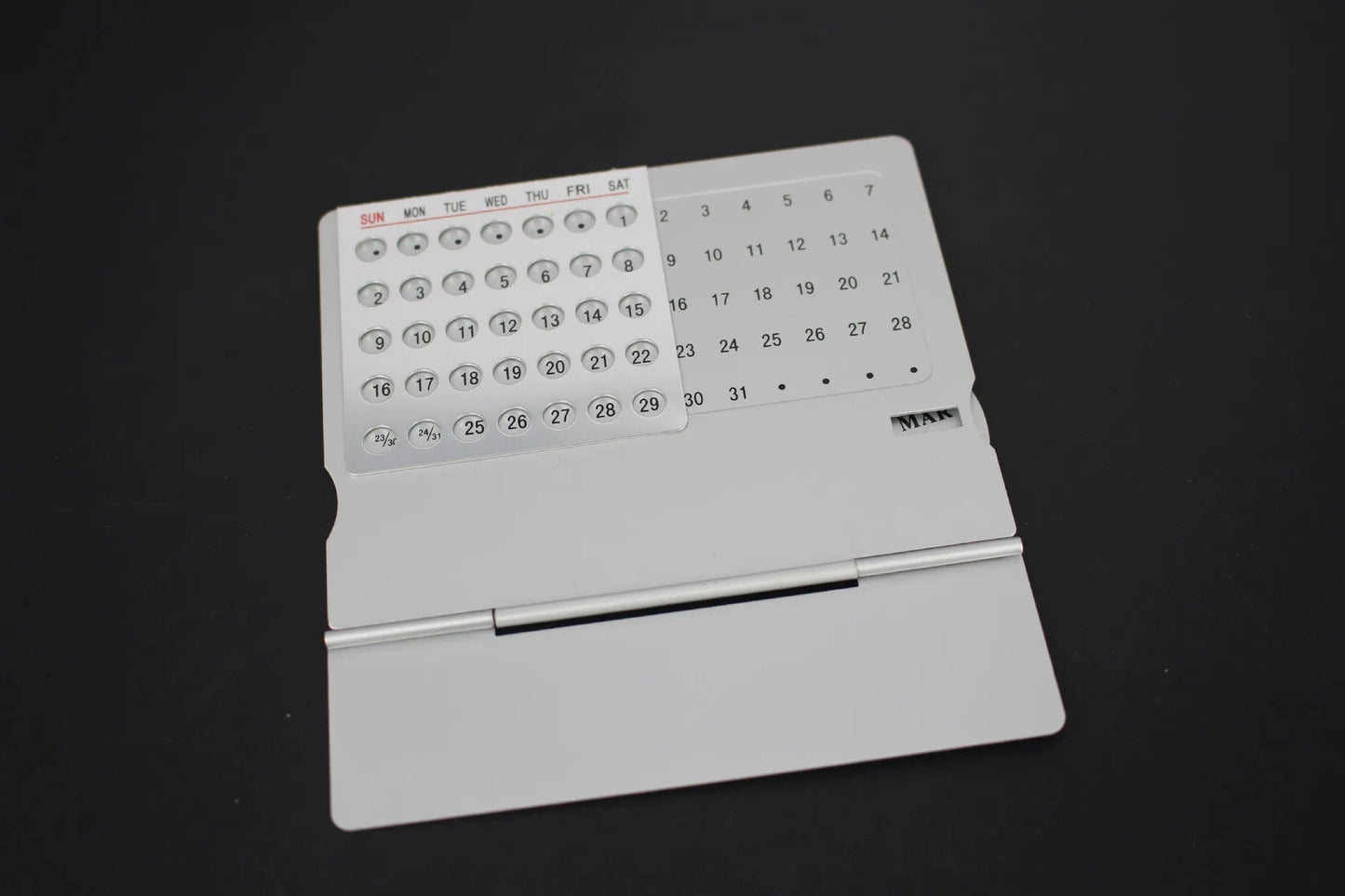 Forever Aluminum Desk Calendar – Creative Table Organizer