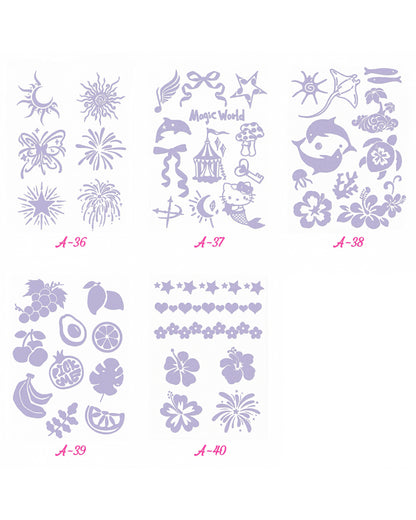 Glitter Tattoo Stickers