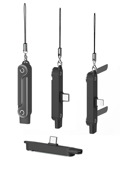 240W PD Fast Charging Cable with Foldable Phone Stand