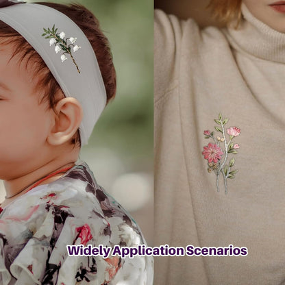 Stick and Stitch Water Soluble Embroidery Flower Patterns