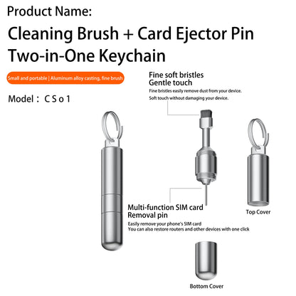 2-in-1 SIM Ejector Tool & Cleaning Brush