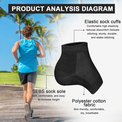 Invisible Height Increase Insoles Socks for Men & Women