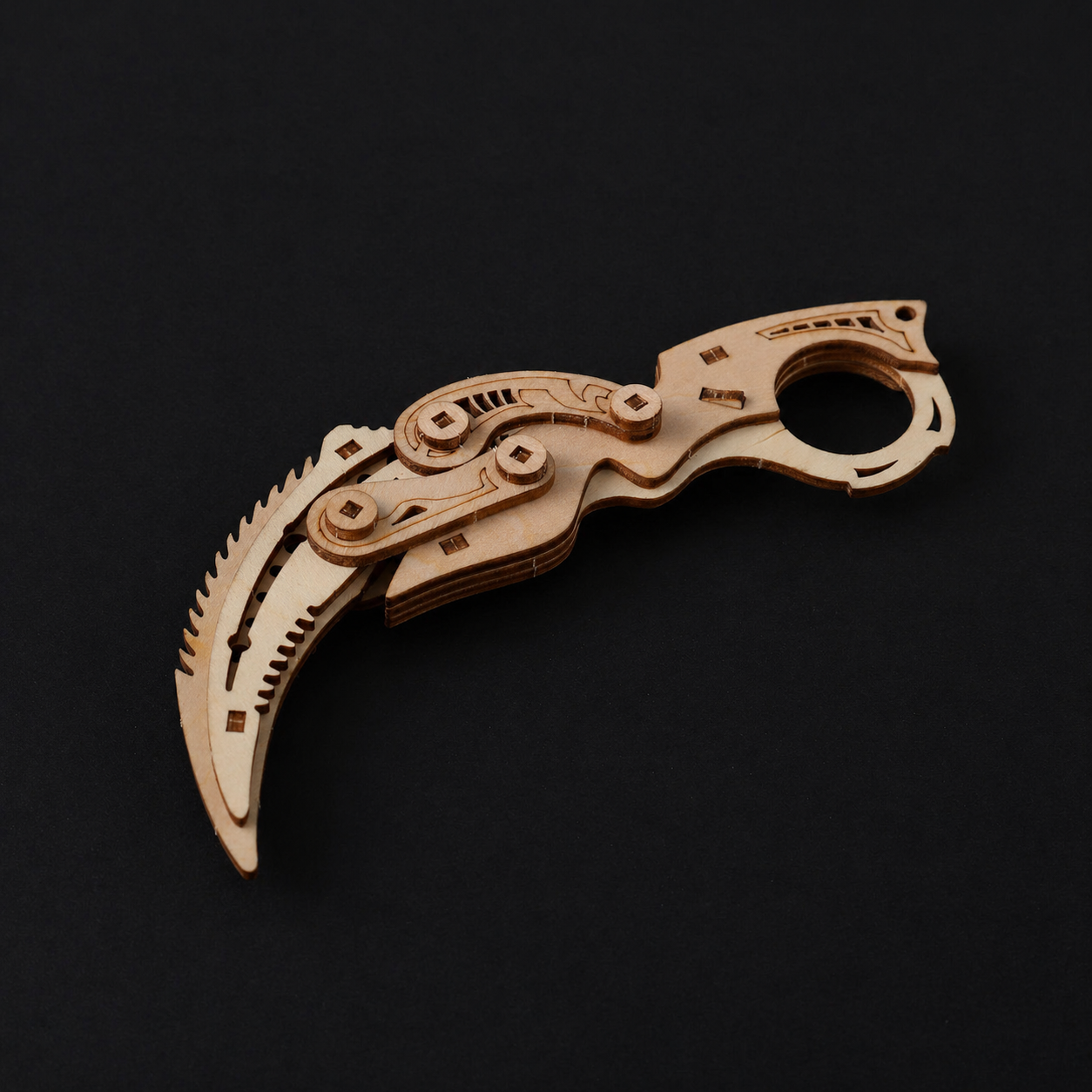 DIY Wooden Assembling 3D Knife