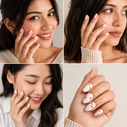 Cute Heart Nail Stickers ✨