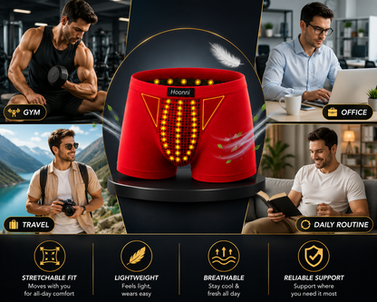 Breathable Magnetic Therapy Boxer Shorts for Men