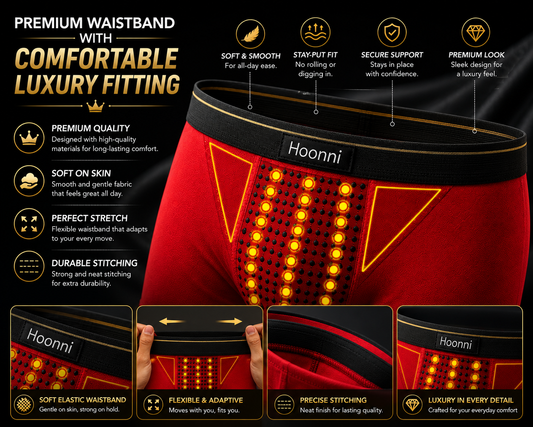 Breathable Magnetic Therapy Boxer Shorts for Men