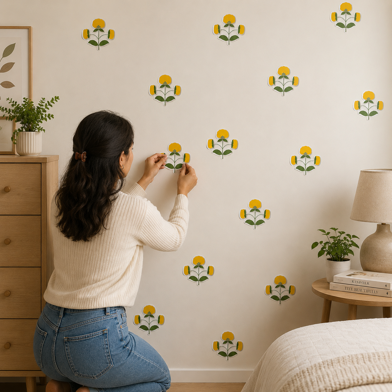 Aesthetic Flower Wall Tiles 🌿