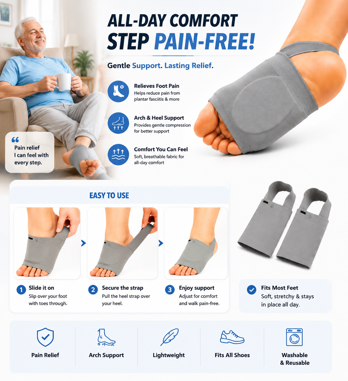 Flat Feet Arch Support Orthopedic