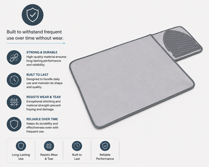 Cotton Silicone Ironing Mat with Iron Rest