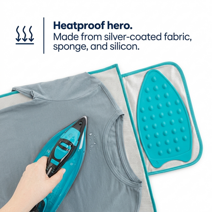 Cotton Silicone Ironing Mat with Iron Rest
