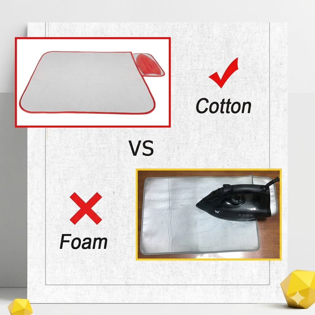Cotton Silicone Ironing Mat with Iron Rest