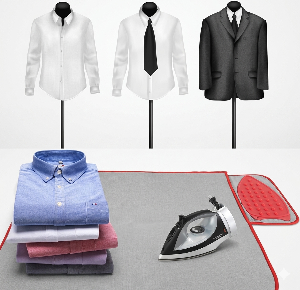 Cotton Silicone Ironing Mat with Iron Rest