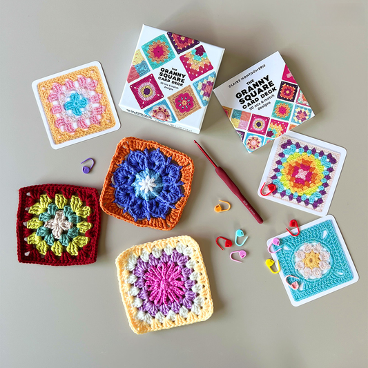 🧶 Crochet Granny Square DIY Kit – Beginner Knitting & Crochet Craft Set