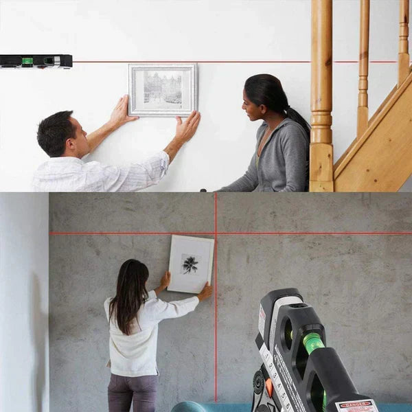 4 in 1 Fixit Laser Level Pro 3 4in1 Multi-Purpose Measuring Tool With 8 Feet Tape