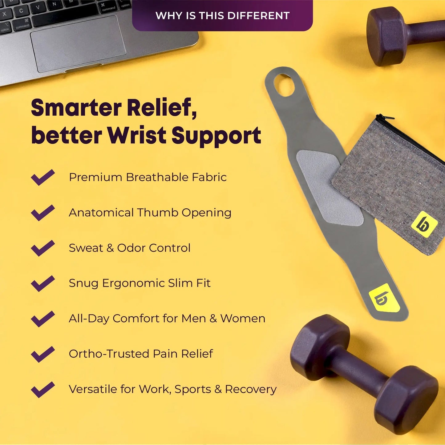 Universal Wrist Support Brace with Thumb Loop