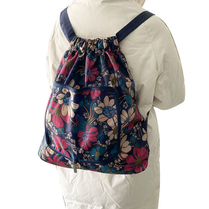 Foldable Drawstring Backpack