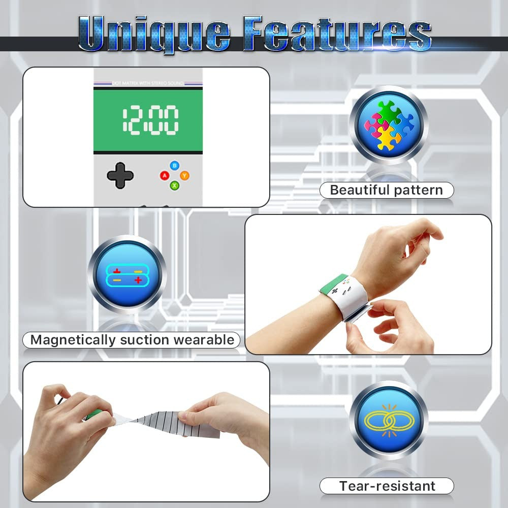 Digital Magnetic Waterproof Paper Wrist Watch