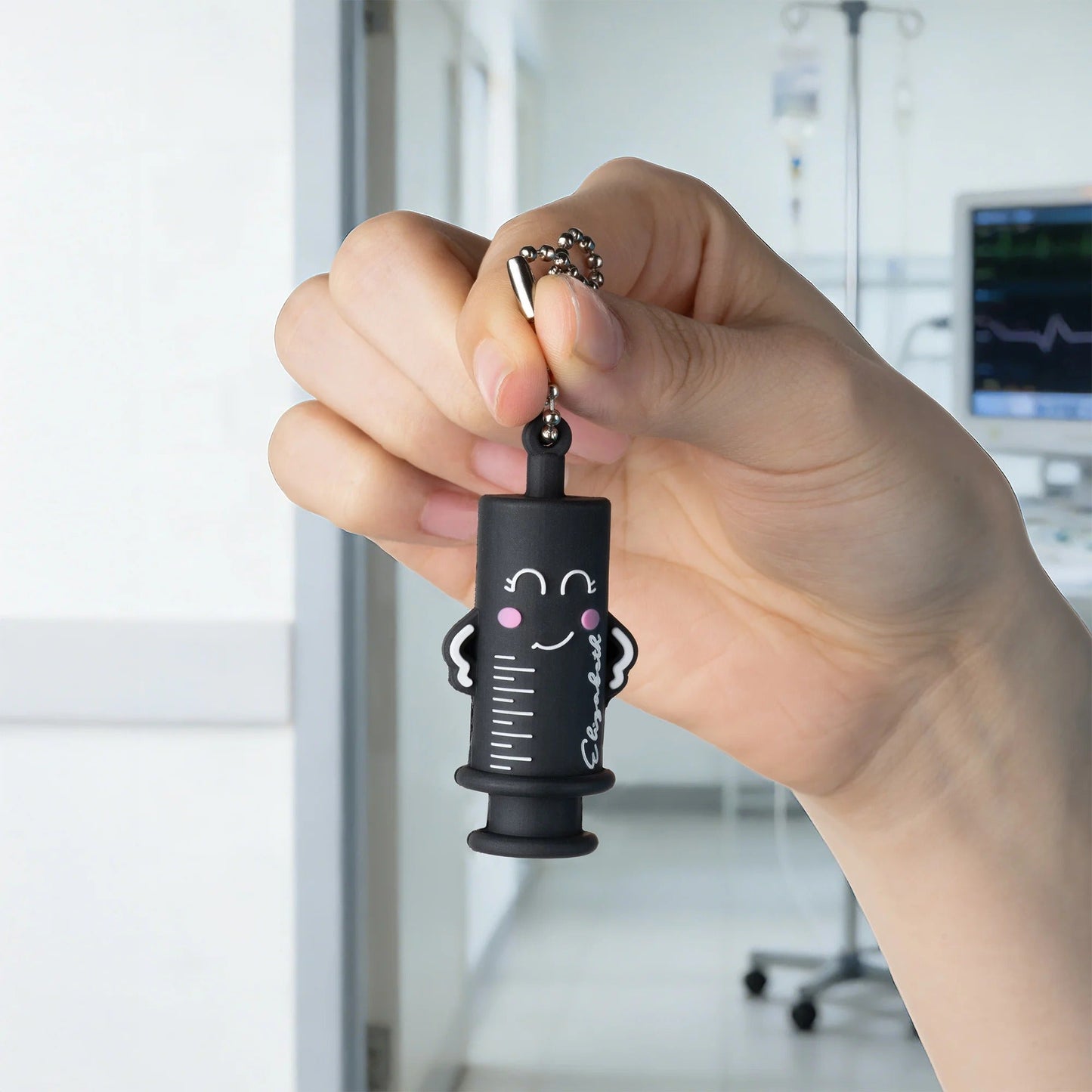 Mini Syringe Opener Keychain