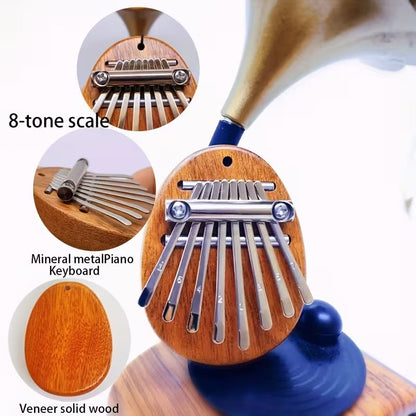 Mini Kalimba Thumb Piano Keychain