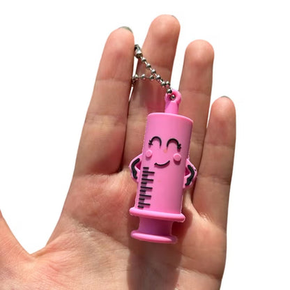 Mini Syringe Opener Keychain