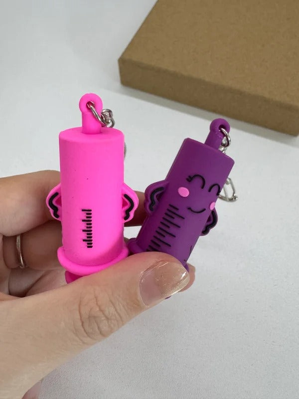 Mini Syringe Opener Keychain