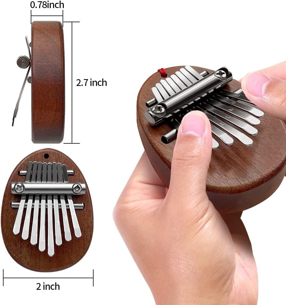Mini Kalimba Thumb Piano Keychain