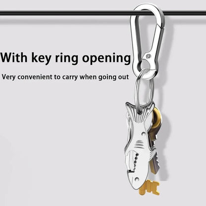 3-in-1 Shark Multi Tool Keychain 🦈