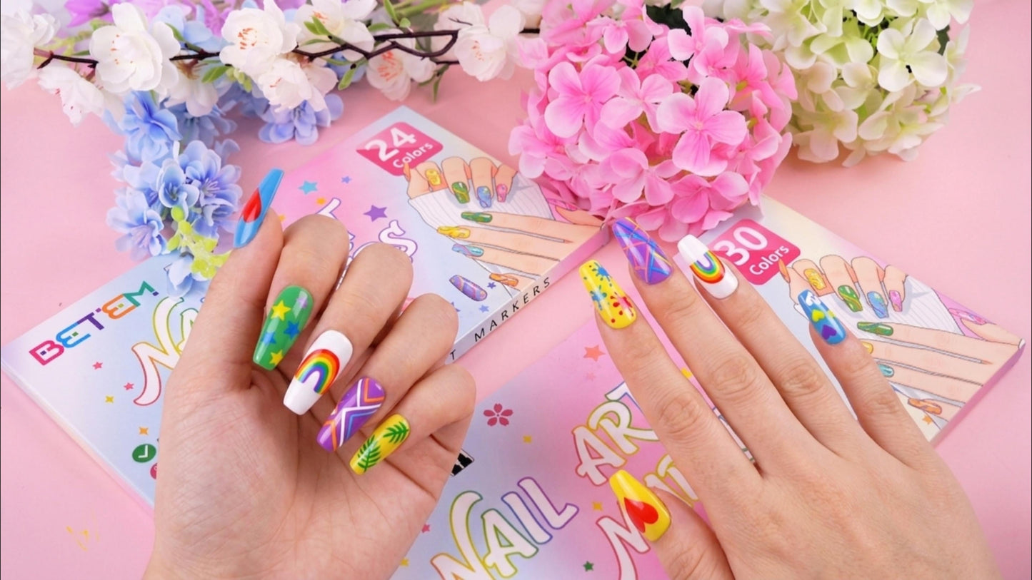 Dual Tips Nail Art Pens