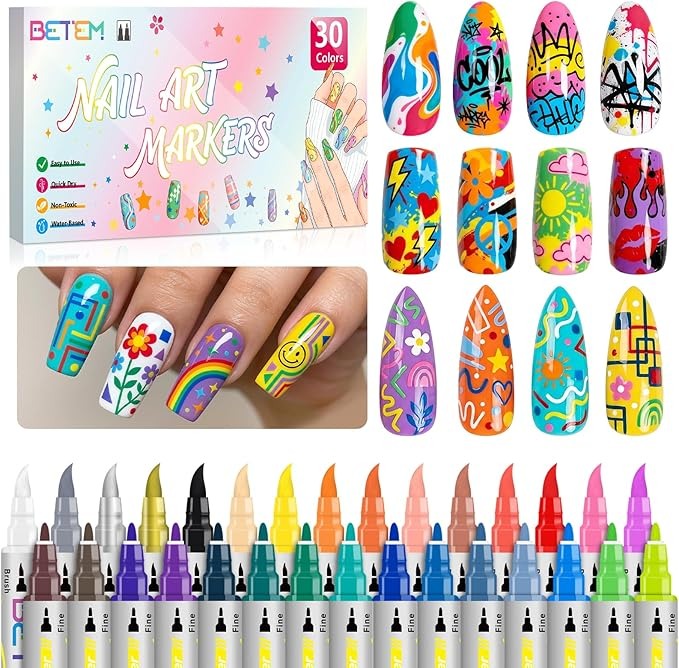Dual Tips Nail Art Pens