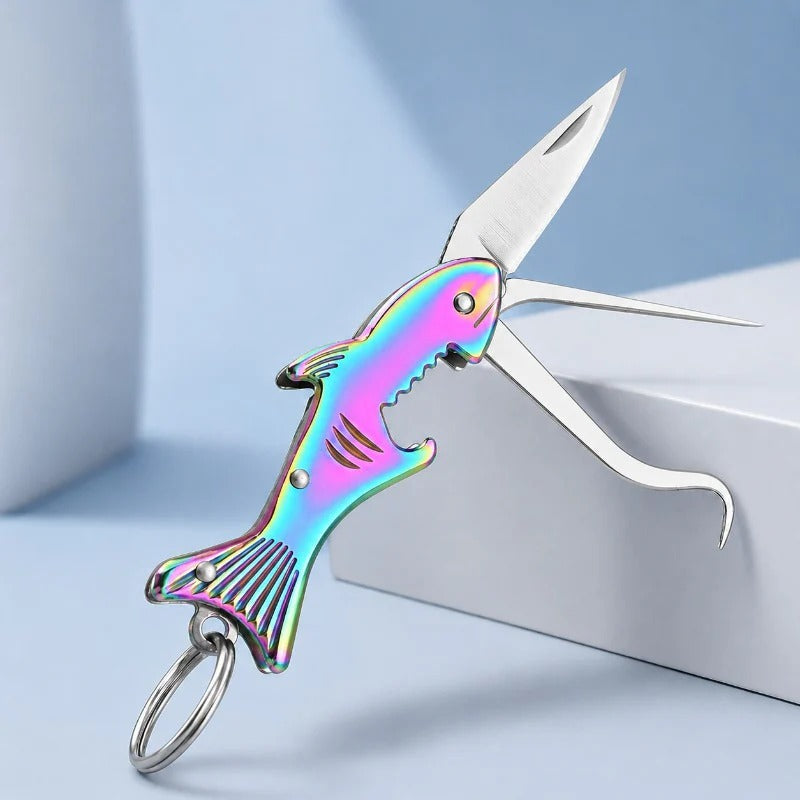3-in-1 Shark Multi Tool Keychain 🦈