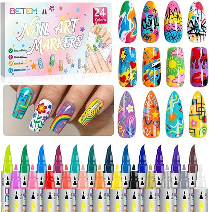 Dual Tips Nail Art Pens