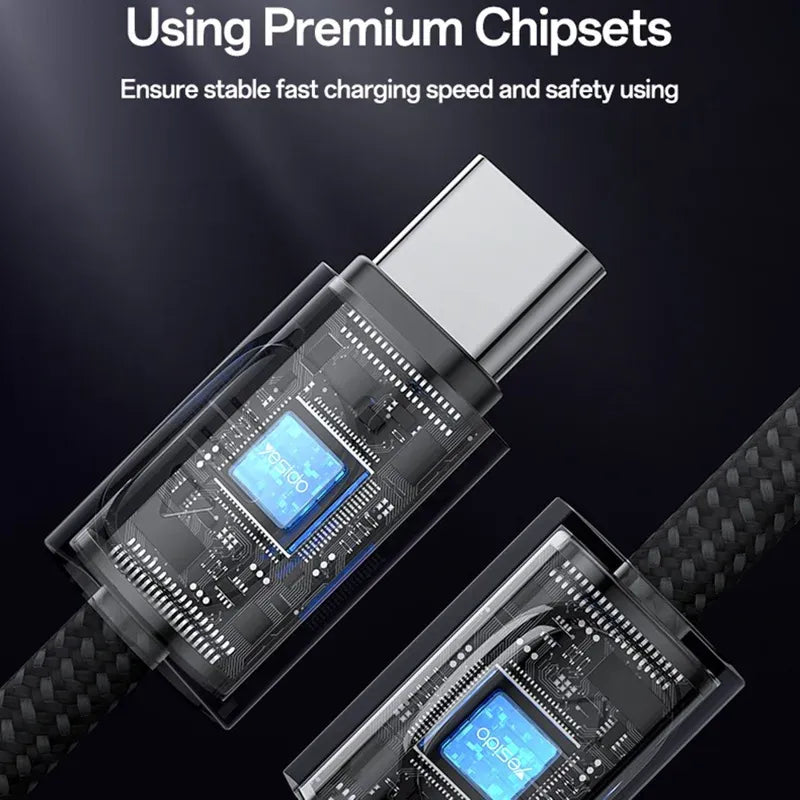 USB C to USB C Data Cable PD 60W Fast Charging Wire with Lanyard
