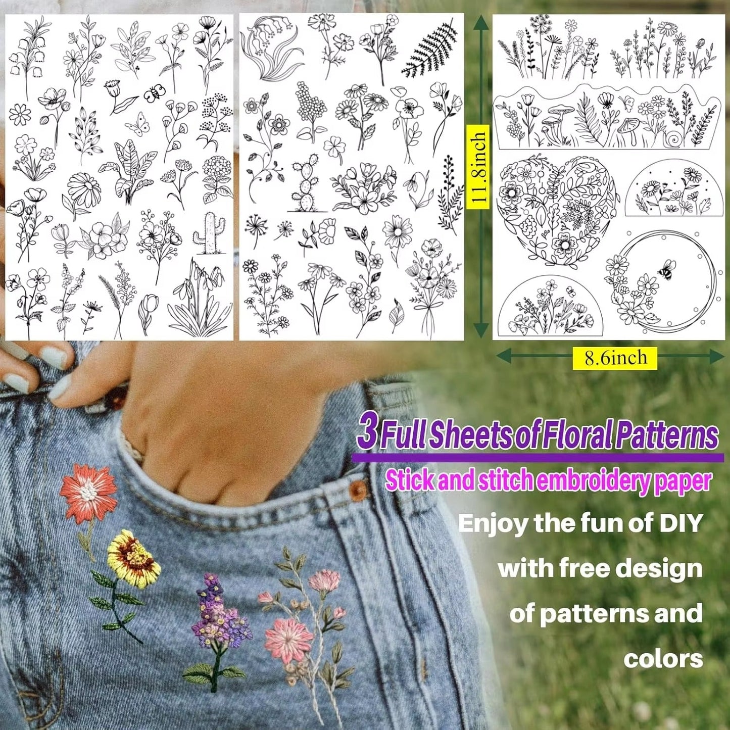 DIY Stick & Stitch Embroidery Kit